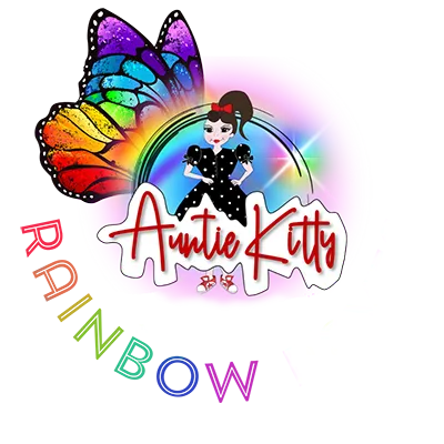 Auntie Kitty Rainbow Raves Logo