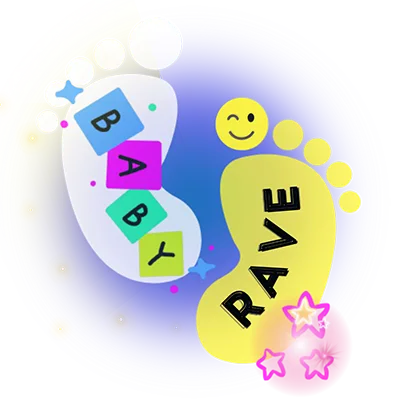 Auntie Kitty's Baby Rave Logo